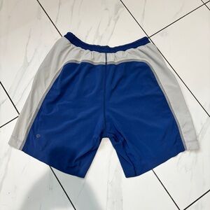 Lululemon Mens Shorts Pace Breaker 7" Lined Blue LA Dodgers Colorway L Large